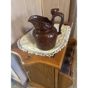 Vintage Rockingham Horse Head Equestrian Pitcher‎ - Free Shipping